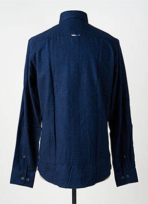 Chemise manches longues coupe droite bleu TERRITOIRE D'HOMME homme