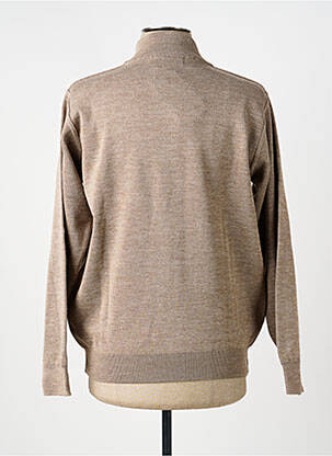 Gilet manches longues manches longues beige TERRITOIRE D'HOMME homme