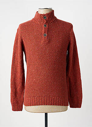 Pull manches longues manches longues marron TERRITOIRE D'HOMME homme