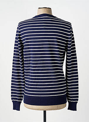Pull col rond manches longues bleu TERRITOIRE D'HOMME homme