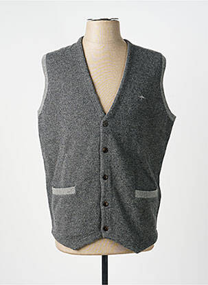 Gilet sans manche fermeture boutonnée sur le devant gris FYNCH-HATTON homme