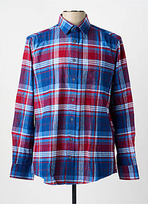 Chemise manches longues imprimé fantaisie bleu TERRITOIRE D'HOMME homme
