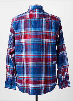 Chemise manches longues imprimé fantaisie bleu TERRITOIRE D'HOMME homme
