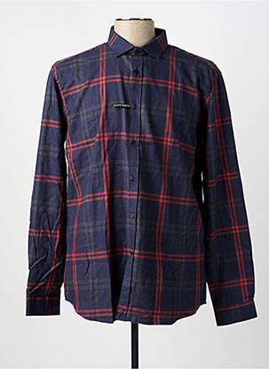 Chemise manches longues imprimé fantaisie bleu TERRITOIRE D'HOMME homme