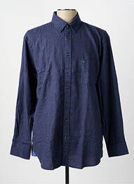 Chemise manches longues fermeture boutonnée sur le devant bleu FYNCH-HATTON homme