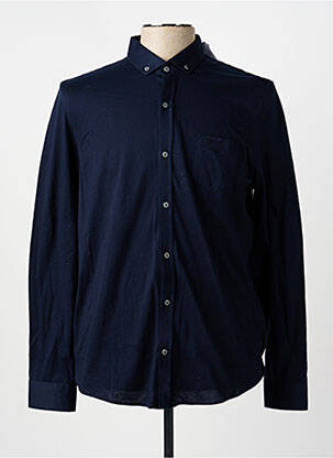 Chemise manches longues coupe droite bleu MISE AU GREEN homme