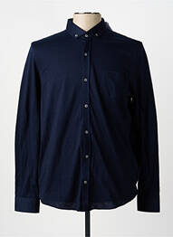 Chemise manches longues coupe droite bleu MISE AU GREEN homme