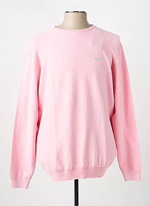 Pull col rond manches longues rose MISE AU GREEN homme