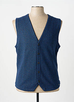 Gilet sans manche coupe cintrée bleu OLYMP homme
