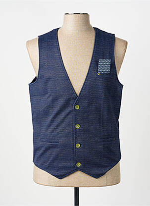 Gilet sans manche coupe cintrée bleu NO EXCESS homme