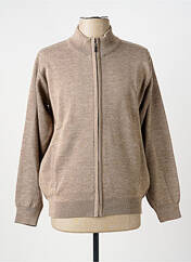 Gilet manches longues beige TERRITOIRE D'HOMME homme seconde vue