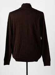 Gilet manches longues marron MISE AU GREEN homme seconde vue