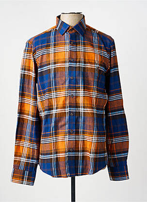 Chemise manches longues bleu TERRITOIRE D'HOMME homme