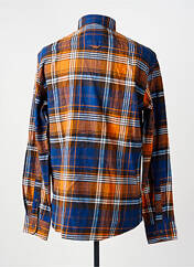 Chemise manches longues bleu TERRITOIRE D'HOMME homme seconde vue