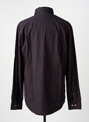 Chemise manches longues marron SEIDEN STICKER homme seconde vue