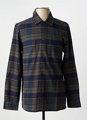 Chemise manches longues vert MUSTANG homme