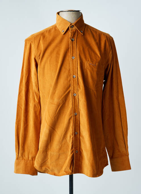 Chemise manches longues coupe droite jaune MISE AU GREEN homme