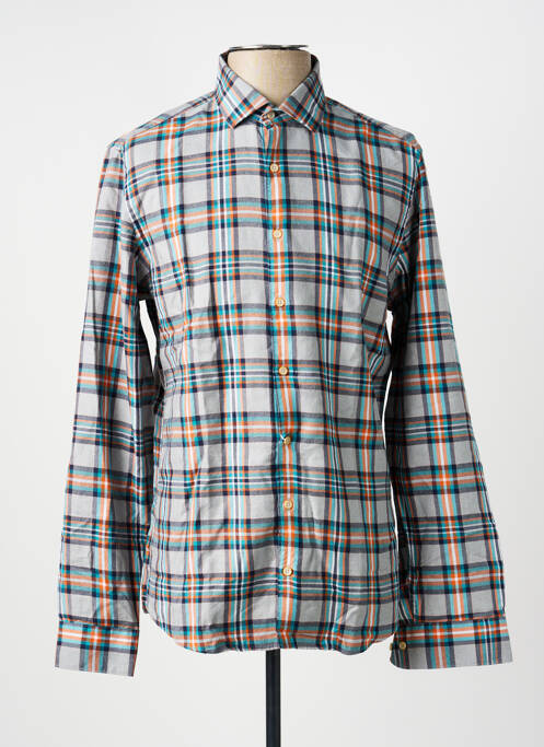 Chemise manches longues imprimé fantaisie bleu OLYMP homme