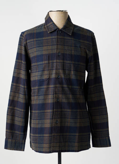 Chemise manches longues imprimé fantaisie vert MUSTANG homme