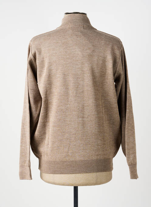 Gilet manches longues manches longues beige TERRITOIRE D'HOMME homme