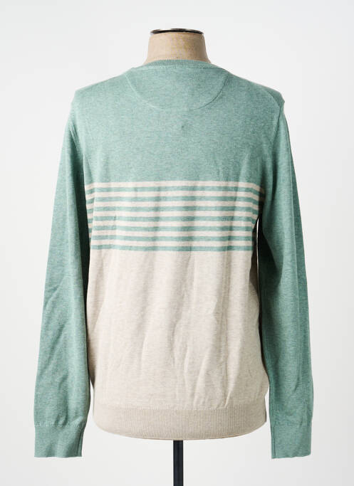Pull col rond manches longues vert TERRITOIRE D'HOMME homme