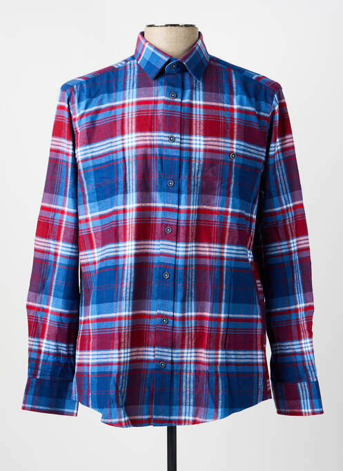 Chemise manches longues imprimé fantaisie bleu TERRITOIRE D'HOMME homme