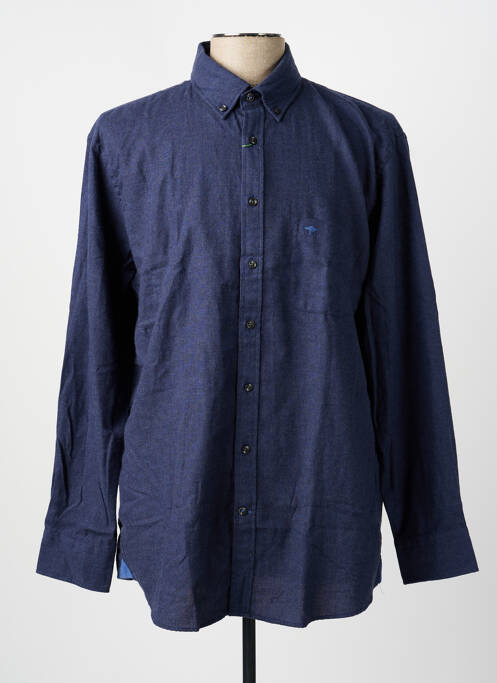 Chemise manches longues fermeture boutonnée sur le devant bleu FYNCH-HATTON homme