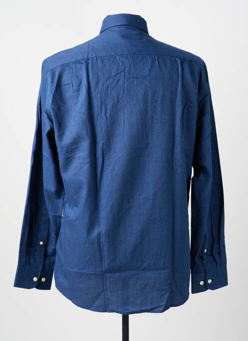 Chemise manches longues coupe droite bleu MISE AU GREEN homme