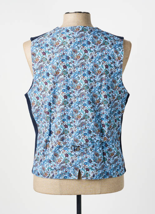 Gilet sans manche fermeture boutonnée sur le devant bleu OLYMP homme