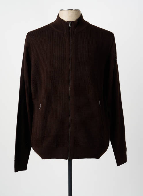 Gilet manches longues marron MISE AU GREEN homme