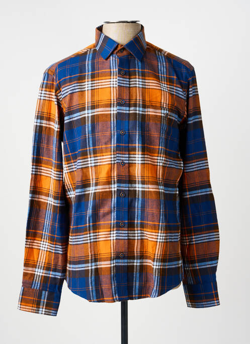 Chemise manches longues bleu TERRITOIRE D'HOMME homme