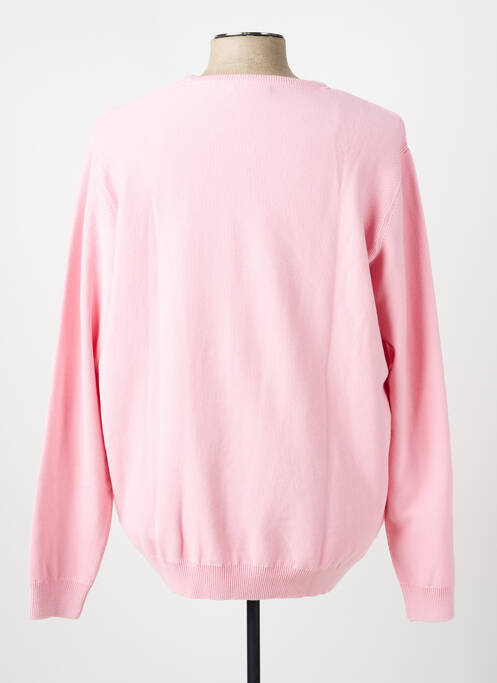 Pull col rond manches longues rose MISE AU GREEN homme