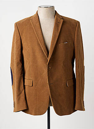 Blazer coupe cintrée marron TERRITOIRE D'HOMME homme