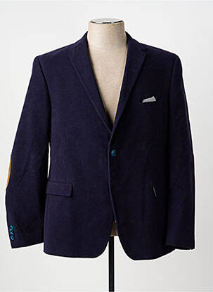 Blazer finition intérieure doublure imprimée bleu TERRITOIRE D'HOMME homme