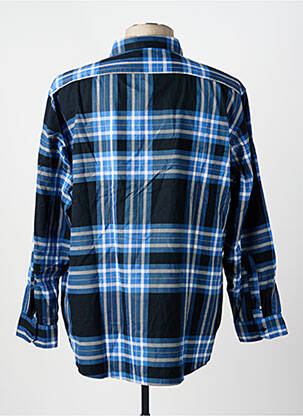 Chemise manches longues poches bleu OLYMP homme