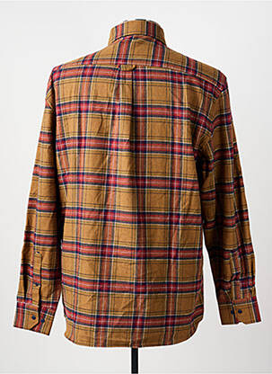 Chemise manches longues poches orange TERRITOIRE D'HOMME homme