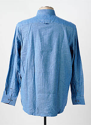 Chemise manches longues poches bleu TERRITOIRE D'HOMME homme