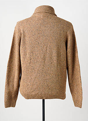 Pull stretch manches longues marron TERRITOIRE D'HOMME homme
