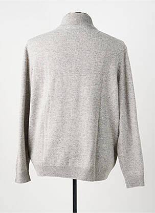 Pull tissage chiné manches longues gris MISE AU GREEN femme