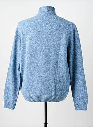 Pull tissage chiné manches longues bleu TERRITOIRE D'HOMME femme