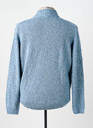 Pull stretch manches longues bleu TERRITOIRE D'HOMME homme