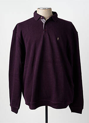 Sweat-shirt manches longues manches longues violet TERRITOIRE D'HOMME homme