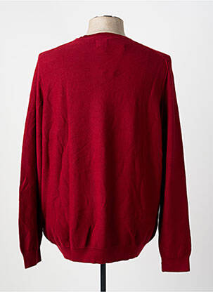 Pull stretch manches longues rouge MUSTANG homme