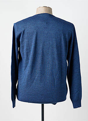 Pull col v manches longues bleu TERRITOIRE D'HOMME homme