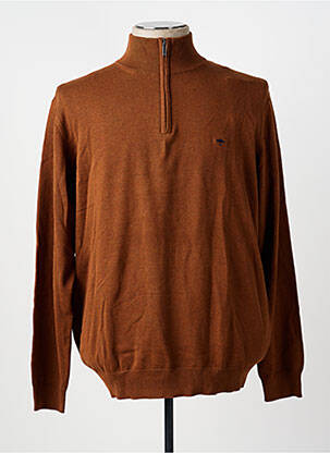 Pull stretch manches longues marron FYNCH-HATTON homme