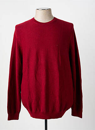 Pull stretch manches longues rouge MUSTANG homme