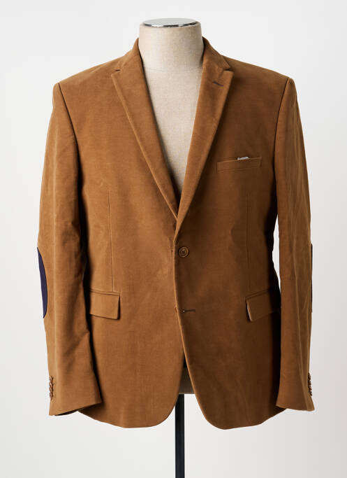 Blazer finition intérieure doublure imprimée marron TERRITOIRE D'HOMME homme