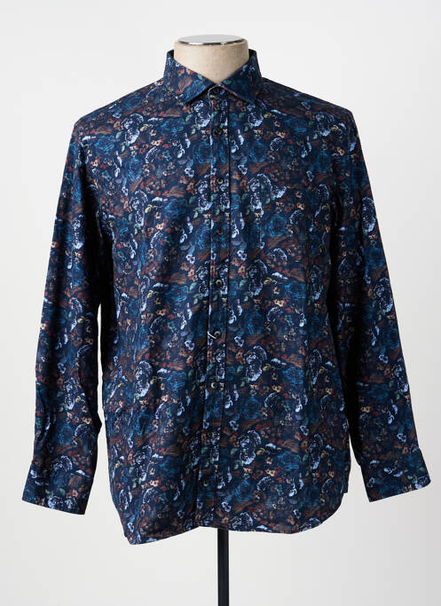 Chemise manches longues coupe droite bleu OLYMP homme