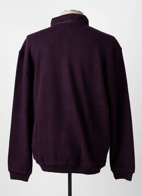 Sweat-shirt stretch manches longues violet TERRITOIRE D'HOMME homme