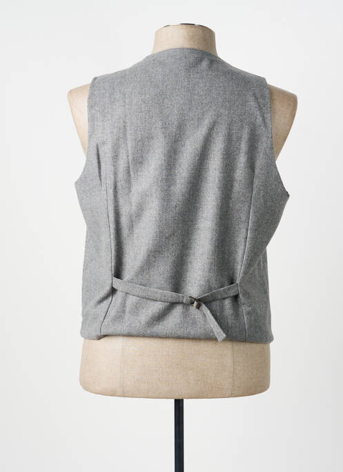 Gilet sans manche tissage chiné gris TERRITOIRE D'HOMME homme